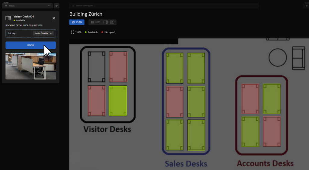 workspace optimization application myROOMZ