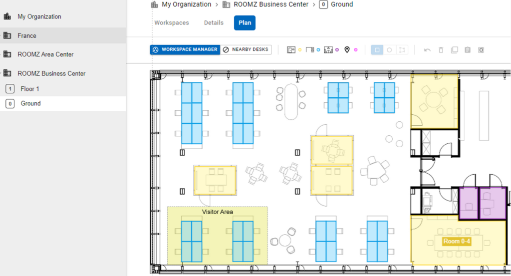 Workspace Digital Floorplan