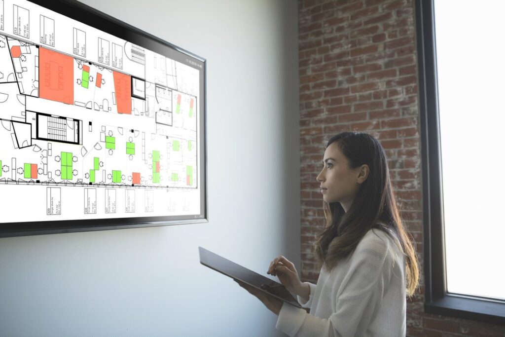 ROOMZ Floorplans for real-time visualization of workspace availability in Workplace Management