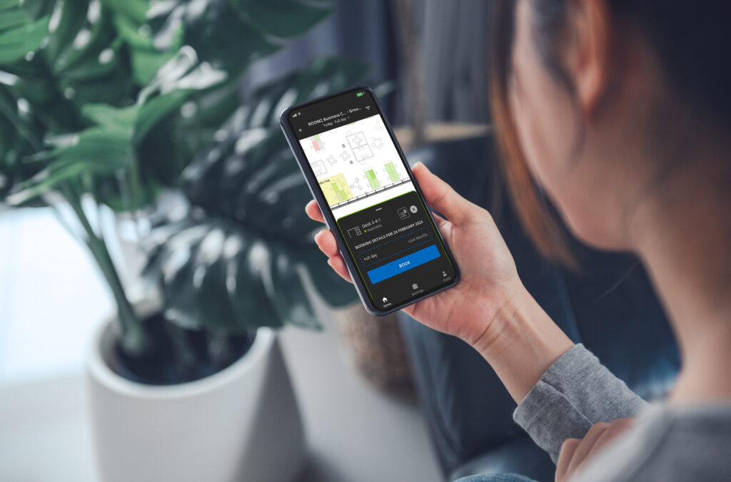 myROOMZ workspace booking application for enterprise Workplace Management